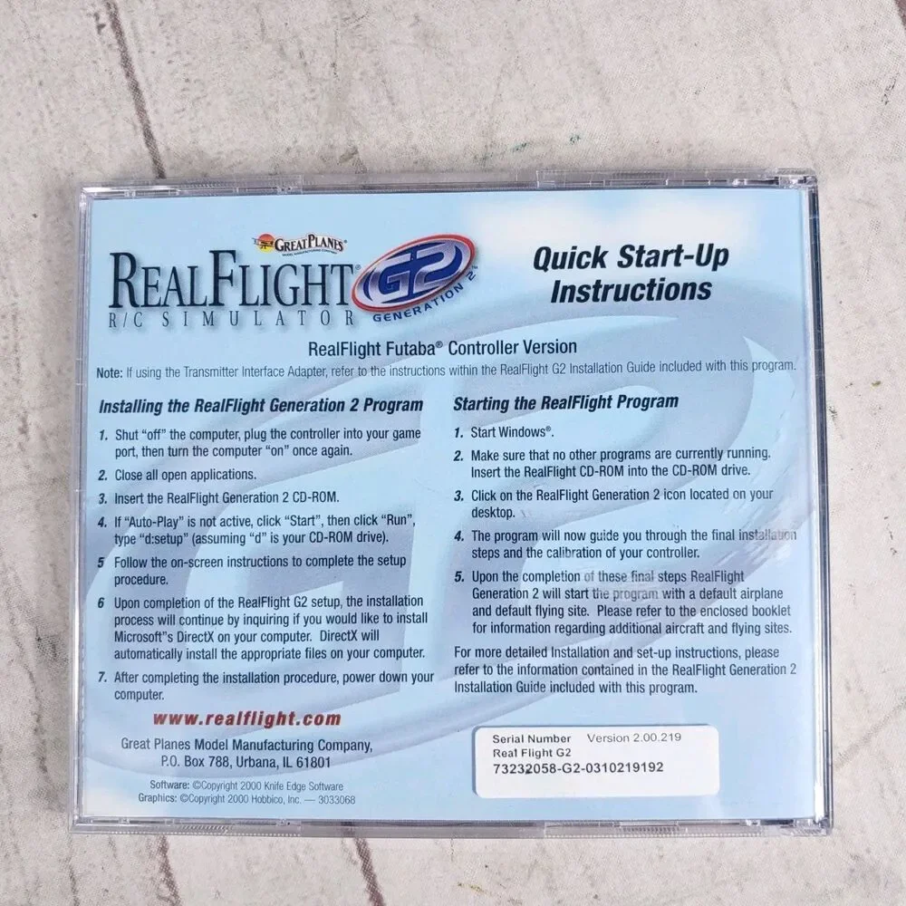 UNTESTED PARTS ONLY - Great Planes RealFlight R/C Flight Simulator Generation 2